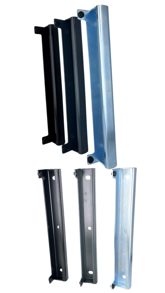 Ogranicznik skrzynkowy zamknięty wzmocniony do furtki ANTRACYT RAL7016 9