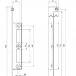 Opór furtki przedłużony ZIELONY do drzwi furtki bramki ogrodzenia 6