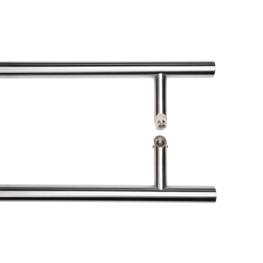 Pochwyt-antaba dwustronny okrągły 45°, 32x1400mm aisi304 uniwersalny satyna 3