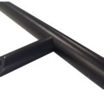 Pochwyt antaba jednostronny okrągły czarny 45° 32x1200 mm 3