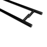 Pochwyt do drzwi dwustronny okrągły mocowanie 45° –32x1400 mm AISI304 uniwersalny czarny 3