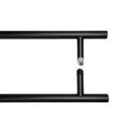 Pochwyt do drzwi dwustronny okrągły mocowanie 45° –32x1400 mm AISI304 uniwersalny czarny 4