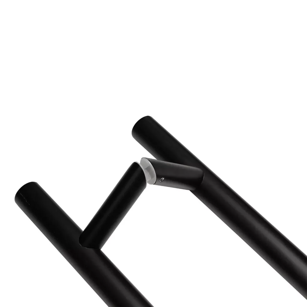 Pochwyt do drzwi dwustronny okrągły mocowanie 45° –32x1400 mm AISI304 uniwersalny czarny 5