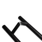 Pochwyt do drzwi dwustronny okrągły mocowanie 45° –32x1400 mm AISI304 uniwersalny czarny 5