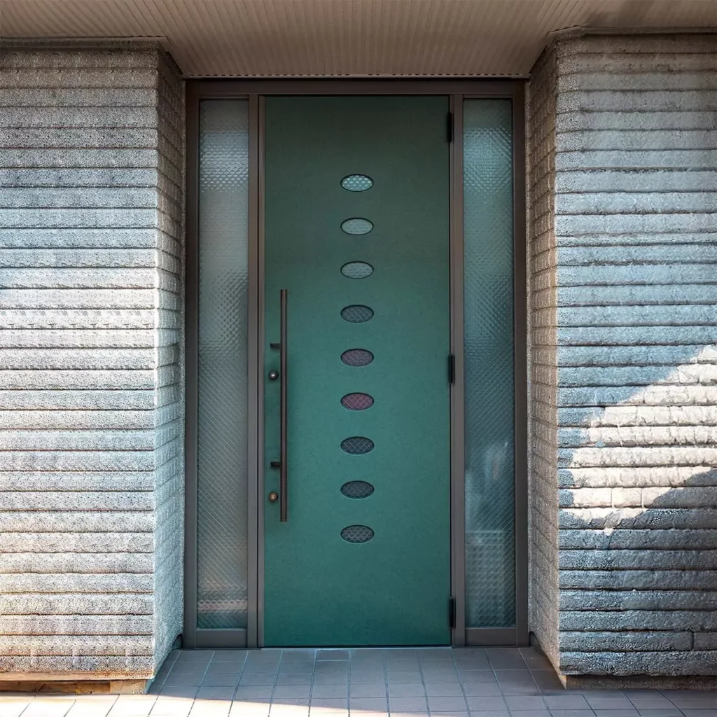 Pochwyt do drzwi dwustronny okrągły mocowanie 45° –32x1400 mm AISI304 uniwersalny czarny 6