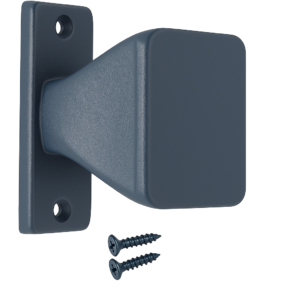 Pochwyt do furtki antracytowy 90x28 mm solidny uchwyt z wkrętami w zestawie