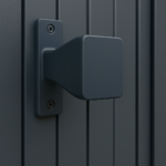 Pochwyt do furtki antracytowy 90x28 mm solidny uchwyt z wkrętami w zestawie 6