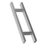 Pochwyt dwustronny prostokątny 40x20x300x500mm 90° AISI304 uniwersalny satynowy 2