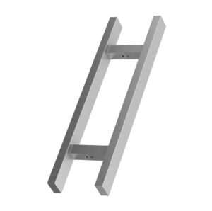 Pochwyt dwustronny prostokątny 40x20x300x500mm 90° AISI304 uniwersalny satynowy