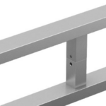 Pochwyt dwustronny prostokątny 40x20x300x500mm 90° AISI304 uniwersalny satynowy 4