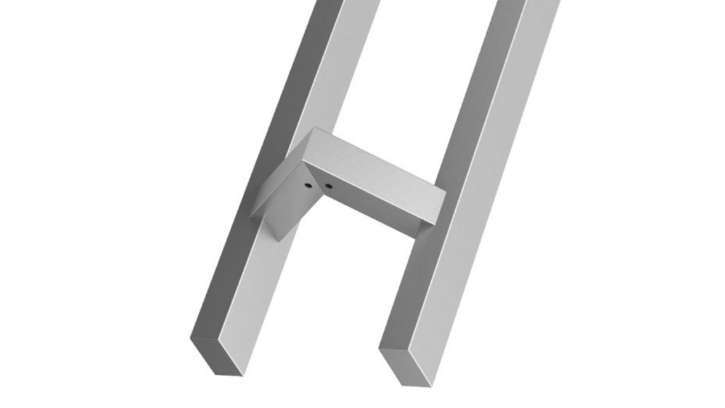 Pochwyt dwustronny prostokątny 40x20x300x500mm AISI304 uniwersalny satynowy 2