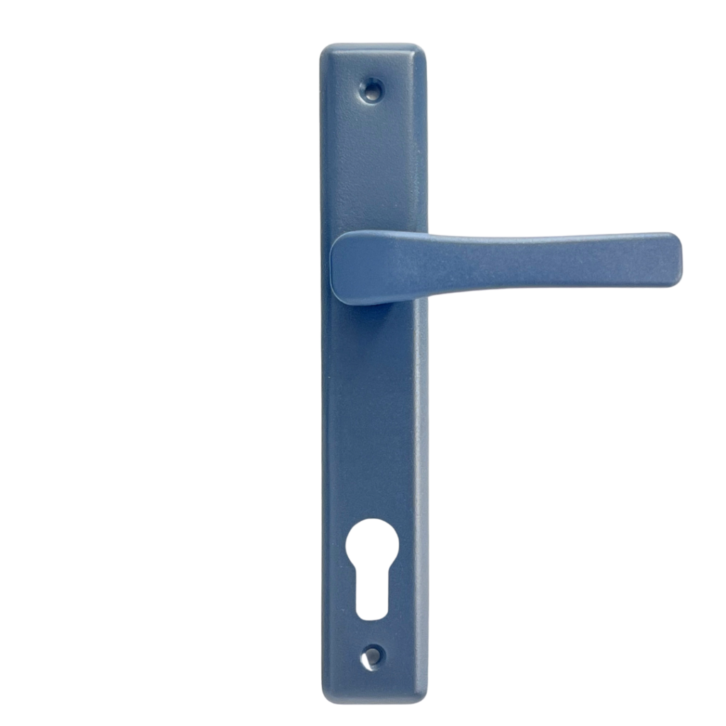 pochwyt-klamka lewy rozstaw 90 w kolorze antracyt RAL7016 do furtki drzwi 5