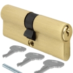 Wkładka bębenkowa 30/30 kolor mosiężny 3 klucze