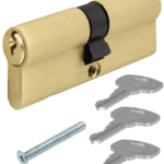 Wkładka bębenkowa 30/30 kolor mosiężny 3 klucze 2