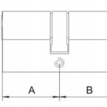 Wkładka bębenkową mosiężna 30/30 w kolorze czarnym 8