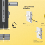 Wkładka bębenkowa Y150 30/40 w kolorze satynowym do drzwi ogrodzenia 5