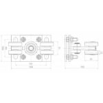 Wózek jezdny 60 do bramy przesuwnej 5-rolkowy rolki stalowe 4