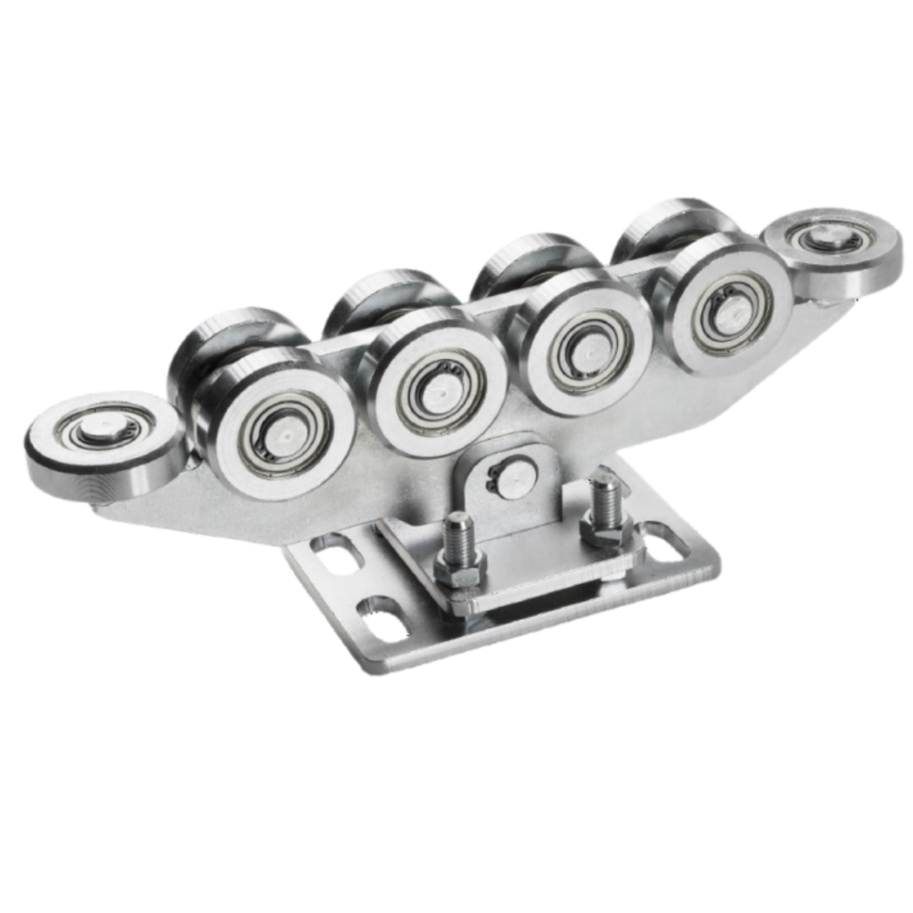 Wózek jezdny 80 do bramy przesuwnej 10-rolkowy rolki stalowe