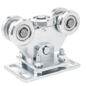 Wózek jezdny 80 do bramy przesuwnej wahliwy 5-rolkowy rolki stalowe