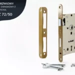 Zamek wpuszczany 72/50 klucz