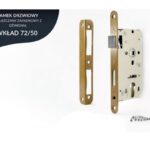 Zamek wpuszczany 72/50 na wkładkę