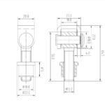 Zawias do wspawania M12 do furtek i bram skrzydłowych 2
