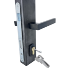 Zestaw do furtki kaseta z zamkiem 60x40 ,klamka, maskownice