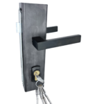 Zestaw do furtki kaseta z zamkiem 60x40 ,klamka, maskownice 2