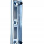 Zestaw do furtki komplet furtkowy klamka czarna zamek 90/34 wkładka opór 7