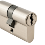 ZESTAW KOMPLET DO FURTKI BRAMKI OGRODZENIA ZAMEK KLAMKA WKŁADKA 90MM MATI 5