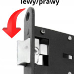 ZESTAW KOMPLET DO FURTKI BRAMKI OGRODZENIA ZAMEK KLAMKA WKŁADKA 90MM MATI 6